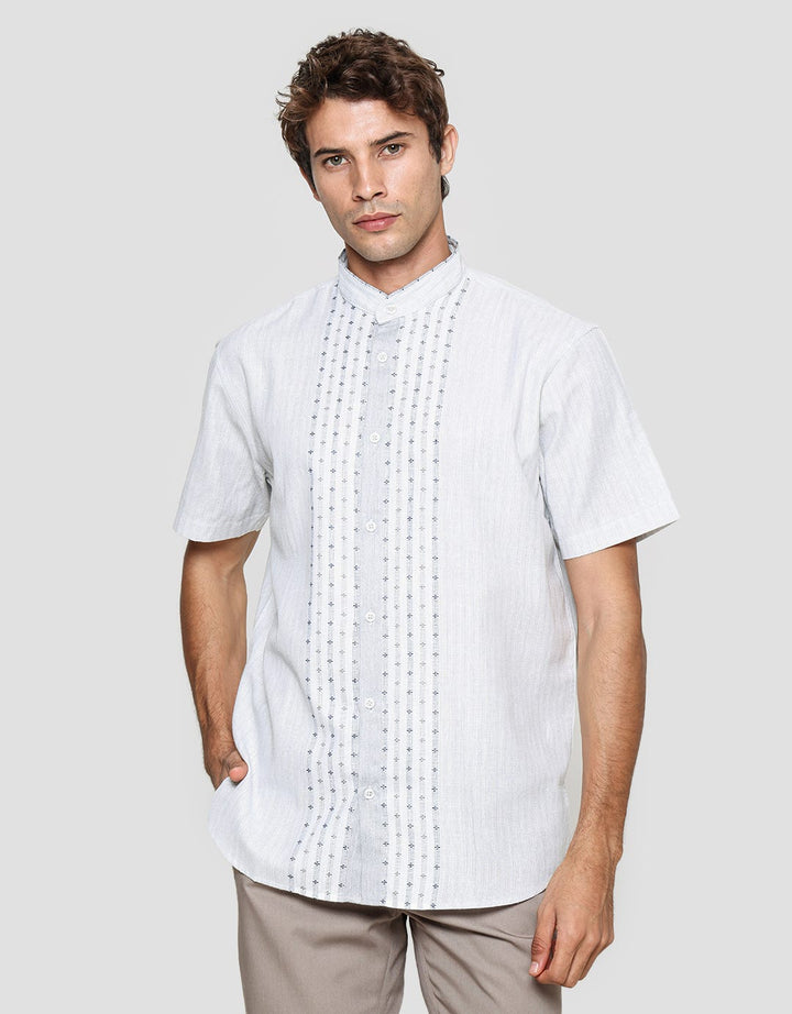 Details Yd Motif Print Combination Chest Koko Short Sleeve Men