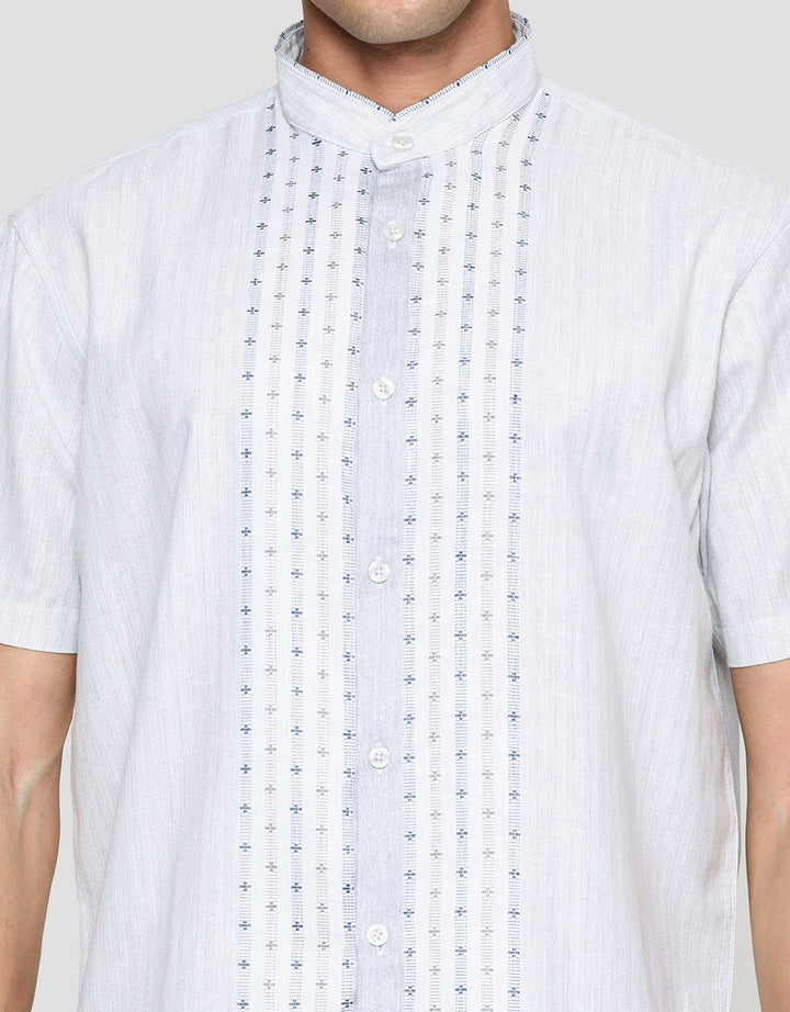 Details Yd Motif Print Combination Chest Koko Short Sleeve Men