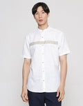 Abstract Lines Details Men's Short Sleeve Koko Shirt