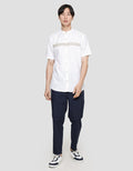 Abstract Lines Details Men's Short Sleeve Koko Shirt
