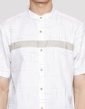 Abstract Lines Details Men's Short Sleeve Koko Shirt