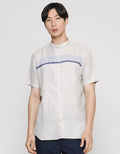 Details Contrast Lines Men's Short Sleeve Koko Shirt