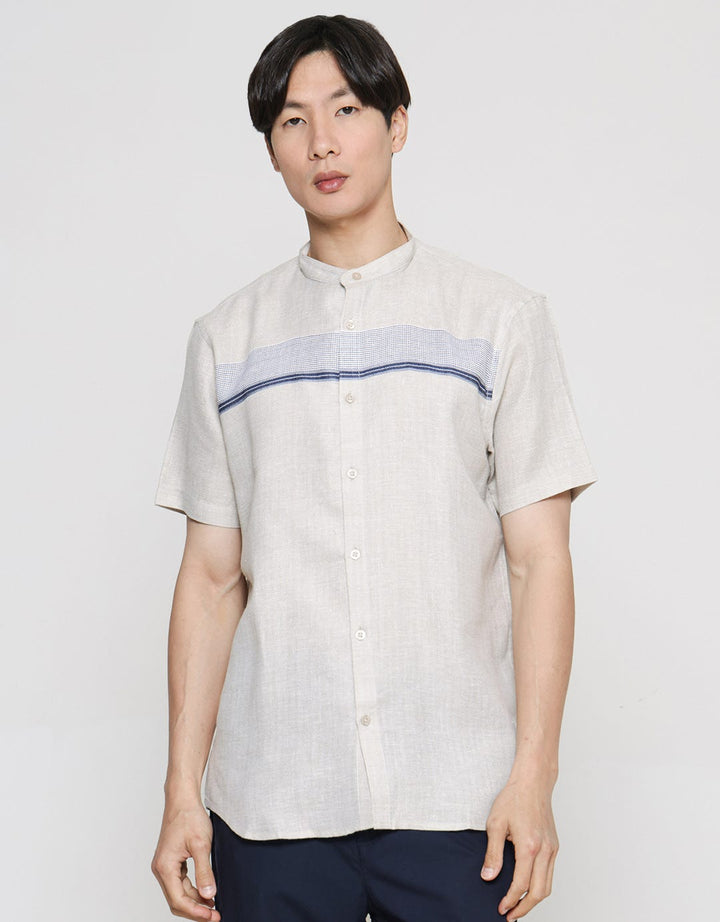 Details Contrast Lines Men's Short Sleeve Koko Shirt