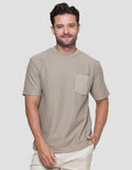 Details Solid Texture With Pocket Dennis Fit Men's Short Sleeve T-Shirt