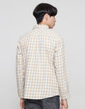 Details Checks Flannel Robby Fit Men's Long Sleeve Shirt