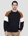 Details of Men's Solid Cut Neck Sweater