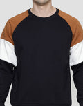 Details of Men's Solid Cut Neck Sweater
