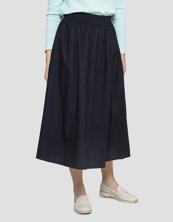 Suko Woven Bottom Rok Midi Wanita