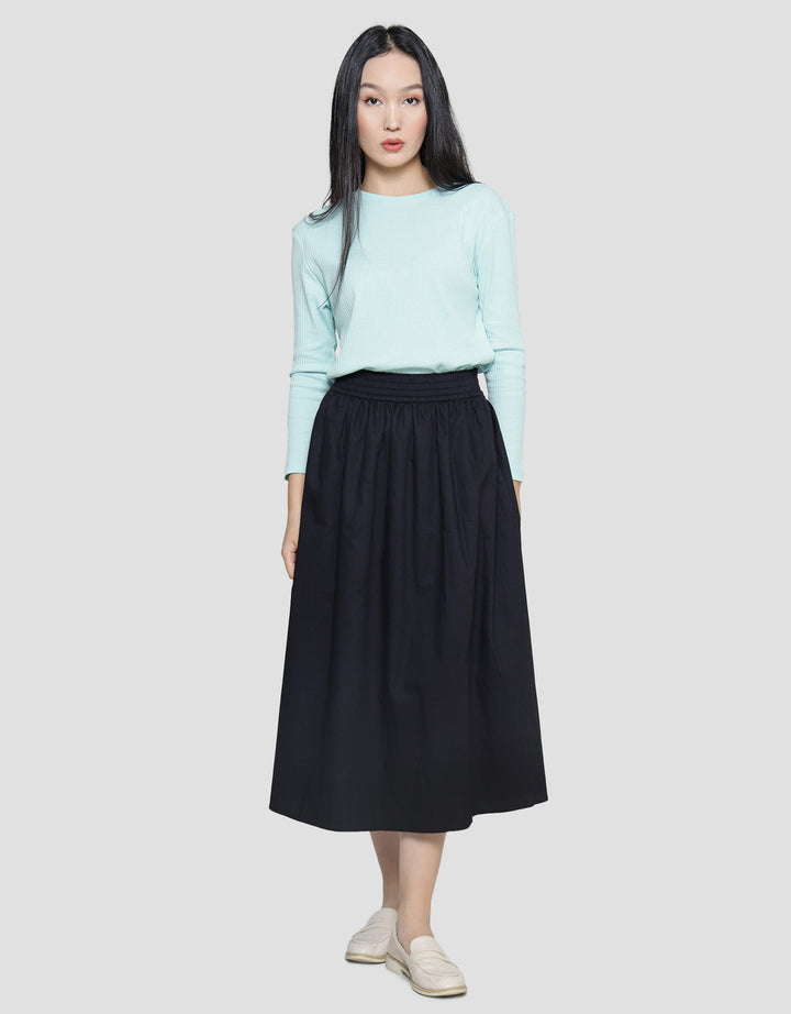 Suko Woven Bottom Rok Midi Wanita