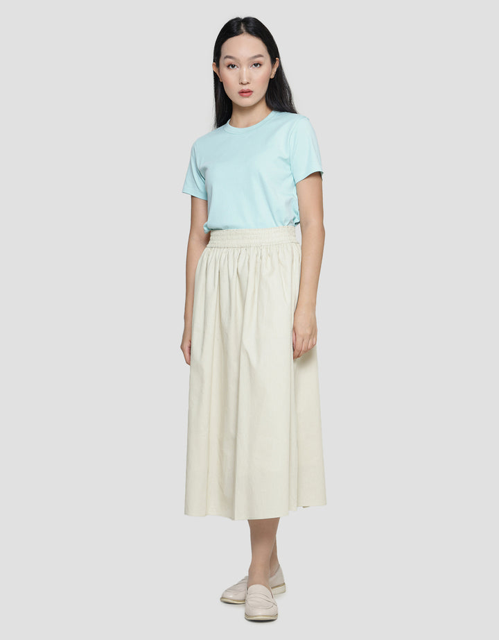 Suko Woven Bottom Rok Midi Wanita