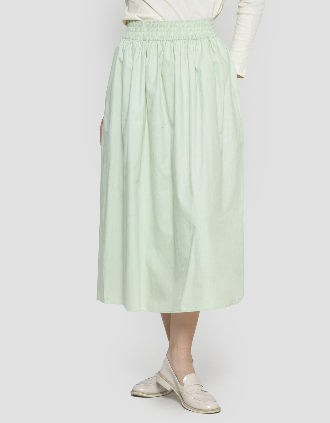 Suko Woven Bottom Women's Midi Skirt