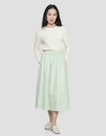 Suko Woven Bottom Rok Midi Wanita