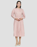 Suko Solid Dress Volume Long Sleeve Women Dress