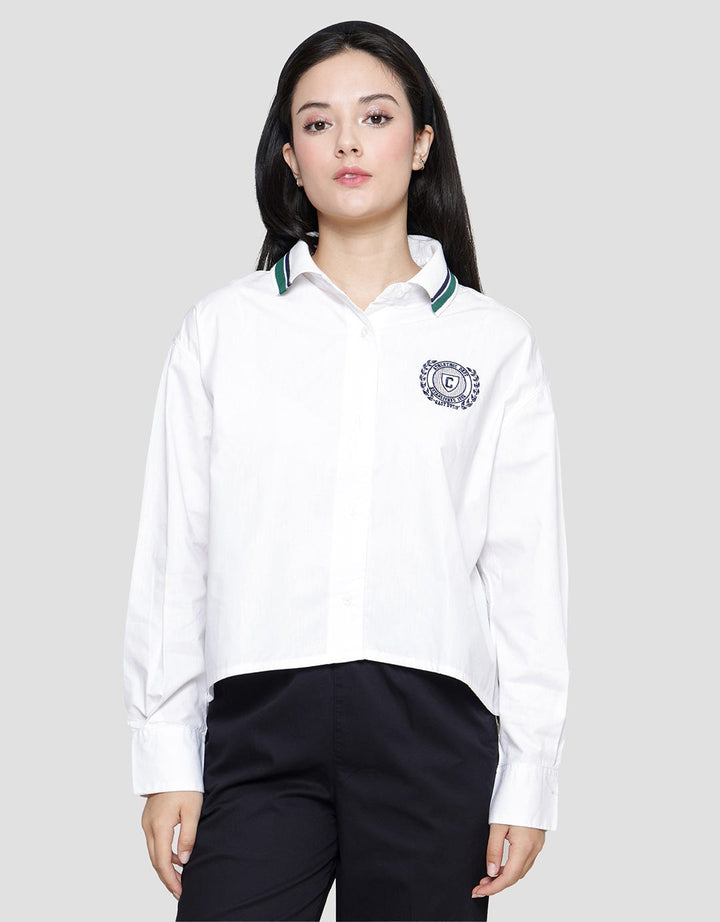 Nevada Collar Embro Kemeja Wanita