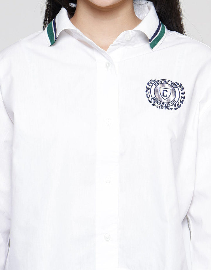 Nevada Collar Embro Kemeja Wanita