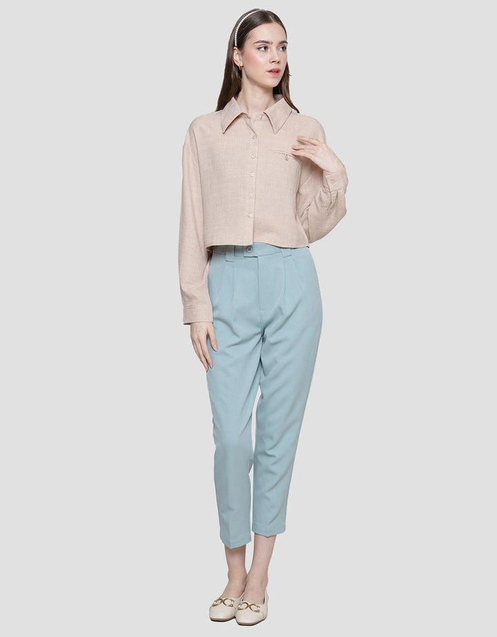 Nevada Boxy Style Women's Crop Shirt