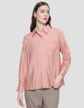 Nevada Linen Look Kemeja Plain Wanita