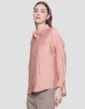 Nevada Linen Look Kemeja Plain Wanita