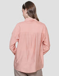 Nevada Linen Look Kemeja Plain Wanita