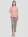 Nevada Linen Look Kemeja Plain Wanita