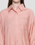 Nevada Linen Look Kemeja Plain Wanita