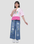 Character Powerpuff Girls Collar Kaos Anak Perempuan