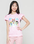 Character Ombre Short Sleeve T-shirt for Girls Ruffle Sleeve
