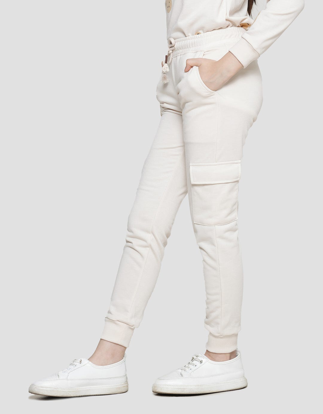 Nevada Knit Pocket Cargo Tiny Bear Girls Jogger Pants