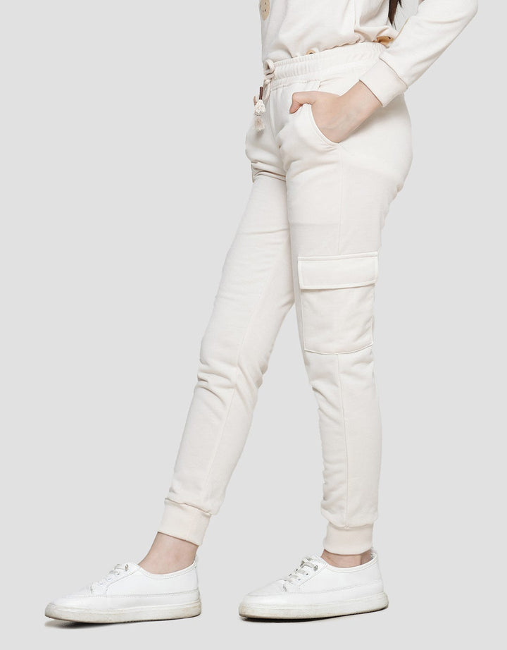 Nevada Knit Pocket Cargo Tiny Bear Girls Jogger Pants