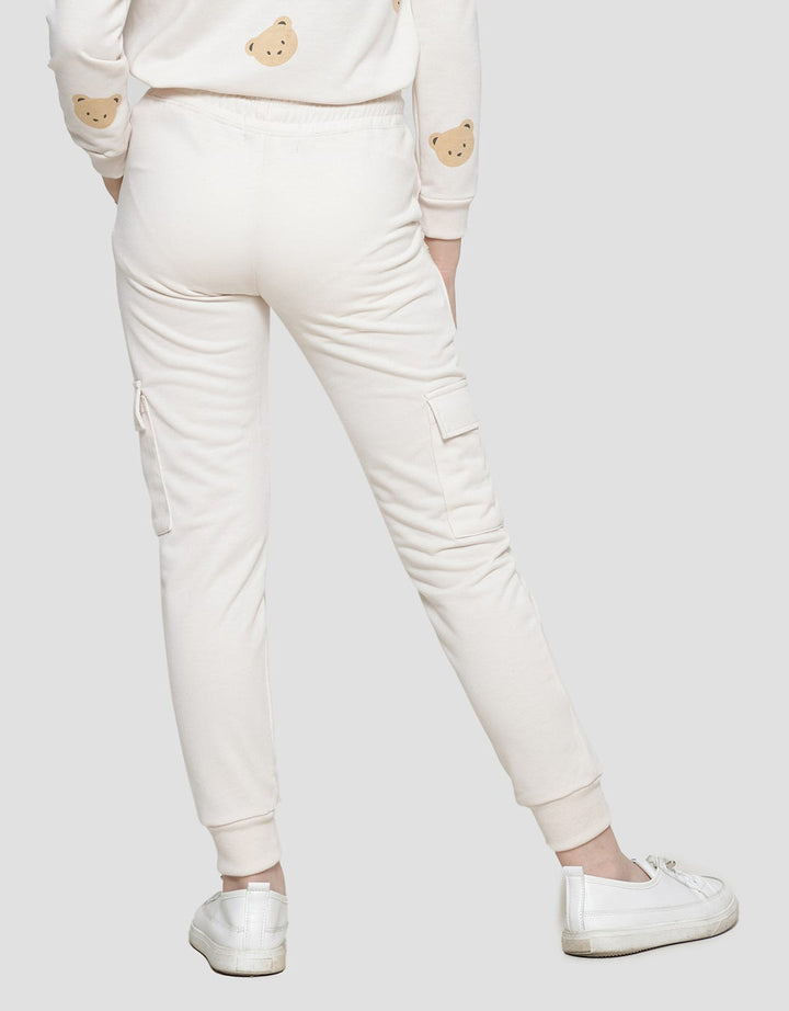 Nevada Knit Pocket Cargo Tiny Bear Girls Jogger Pants