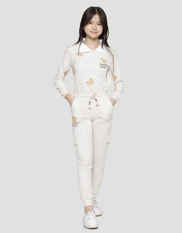 Nevada Knit Pocket Cargo Tiny Bear Girls Jogger Pants