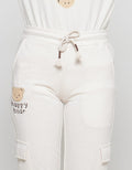 Nevada Knit Pocket Cargo Tiny Bear Celana Jogger Anak Perempuan
