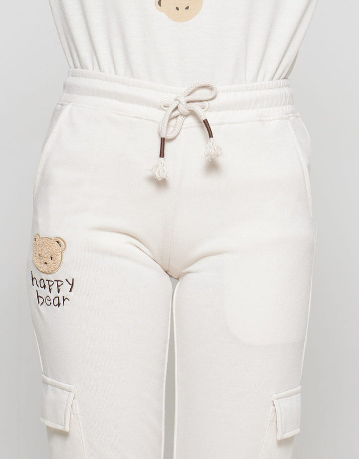 Nevada Knit Pocket Cargo Tiny Bear Girls Jogger Pants