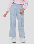 Nevad Cargo Stripes With Stropper Celana Denim Anak Perempuan
