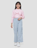 Nevad Cargo Stripes With Stropper Celana Denim Anak Perempuan