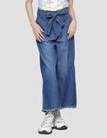 Nevada Denim Long Pants Cargo Wideleg Washed With Pita Anak Perempuan