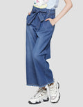 Nevada Denim Long Pants Cargo Wideleg Washed With Pita Anak Perempuan