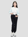 Nevada Solid Washed Girls Jogger Pants