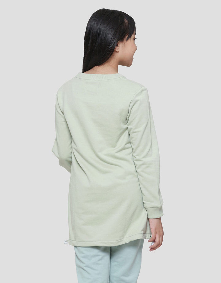 Nevada Chenille City Drawstring Waist Girls Tunic Sweater