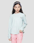 Nevada Texture Round Neck Kaos Anak Perempuan