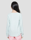 Nevada Texture Round Neck Kaos Anak Perempuan