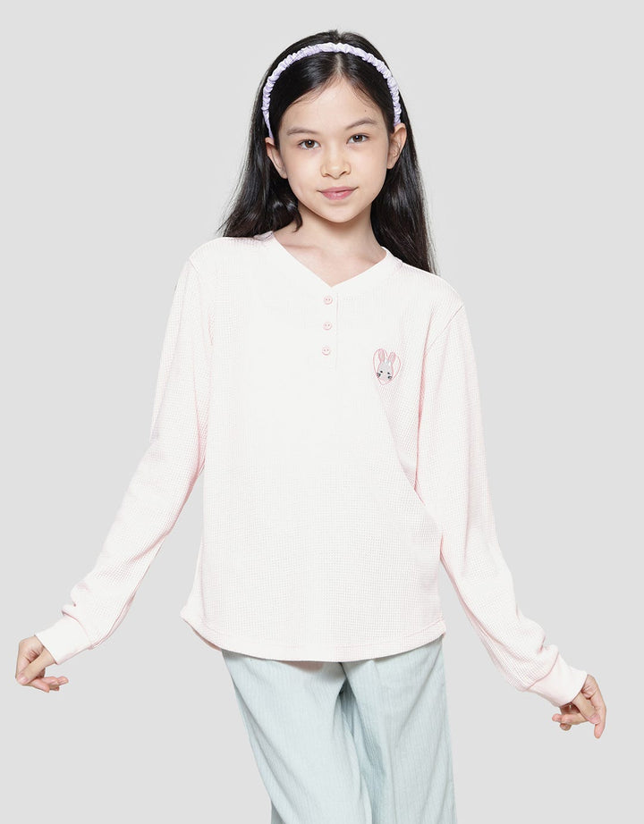 Nevada Henly Embro Texture Kaos Anak Perempuan