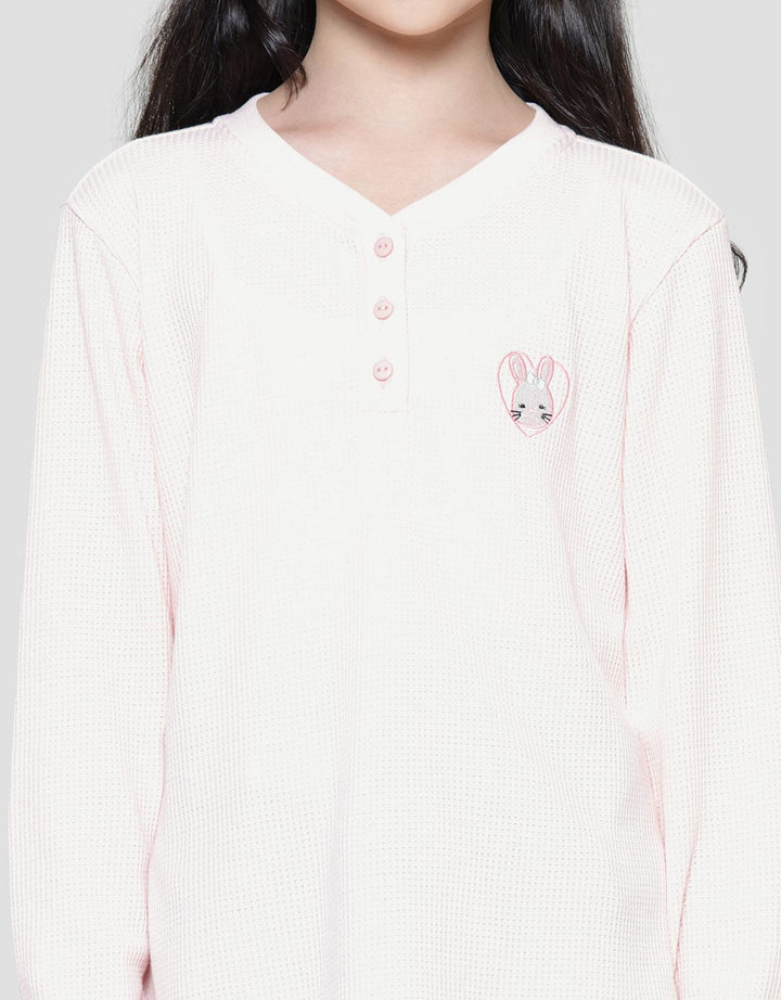 Nevada Henly Embro Texture Kaos Anak Perempuan