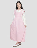 Nevada Maxi Dress Woven Ruffle Anak Perempuan Full Print Flowers