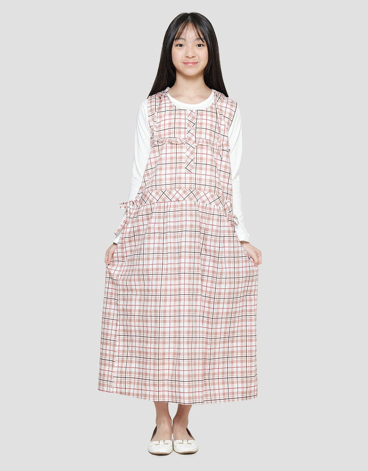 Nevada Maxi Dress Woven Overall Hoodie With Inner Girls