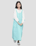 Nevada Woven Combination Print Flowers Maxi Dress Anak Perempuan
