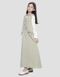 Nevada Overall Hoodie Inner Maxi Dress Wanita