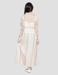 Nevada Maxi Dress Woven Overall Stripes Anak Perempuan