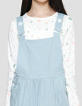Nevada Print Inner Maxi Dress Woven Overall Anak Perempuan