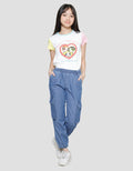 Nevada Celana Panjang Jogger Cargo Denim Medium Washed Anak Perempuan